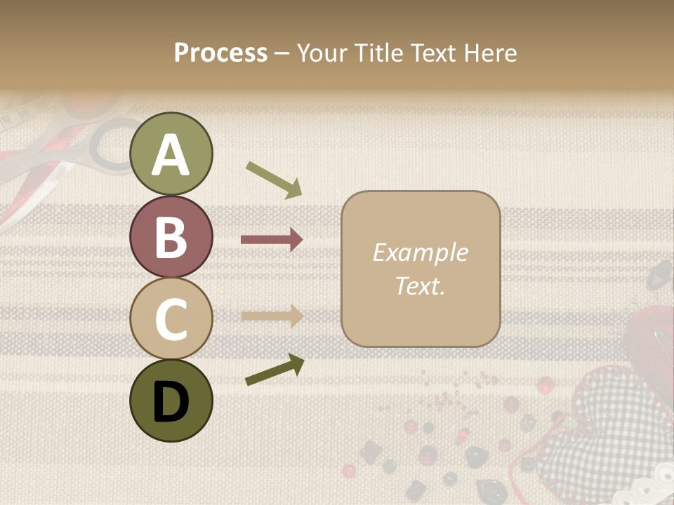 Straight Pin Thread Lace PowerPoint Template