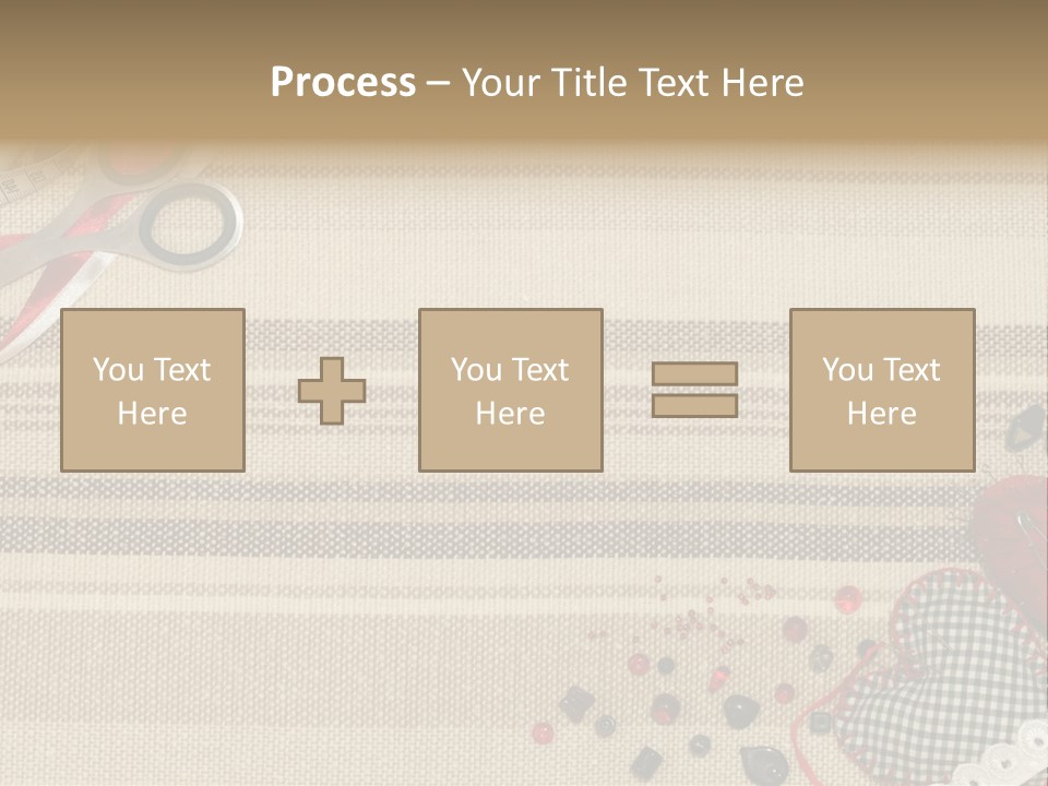 Straight Pin Thread Lace PowerPoint Template