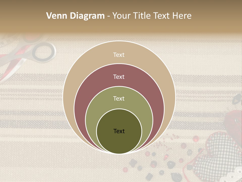 Straight Pin Thread Lace PowerPoint Template