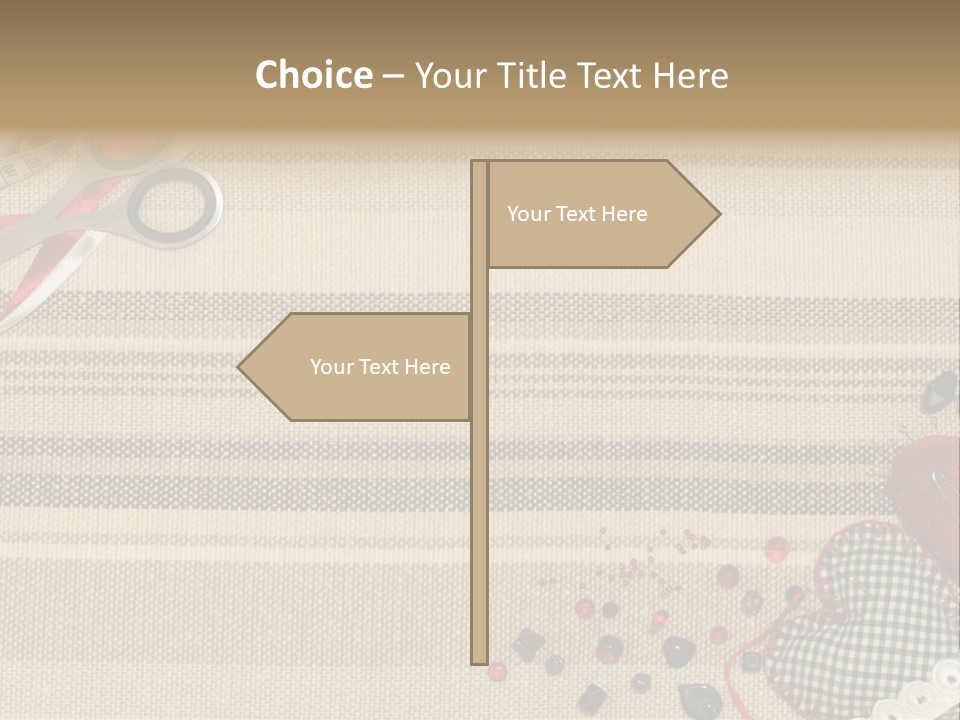 Straight Pin Thread Lace PowerPoint Template