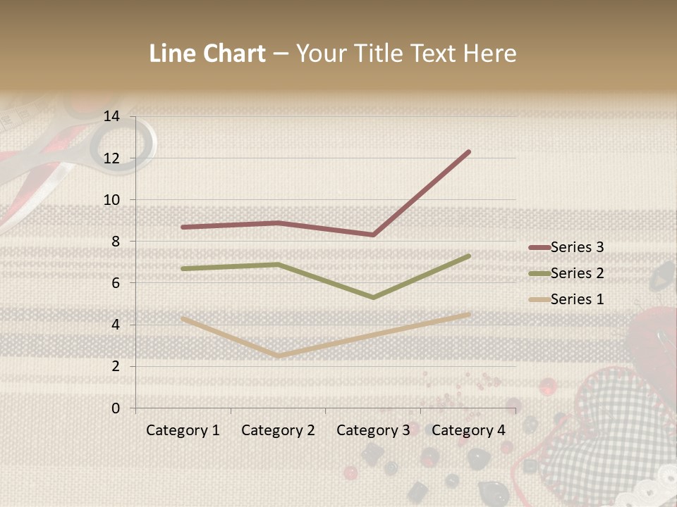Straight Pin Thread Lace PowerPoint Template