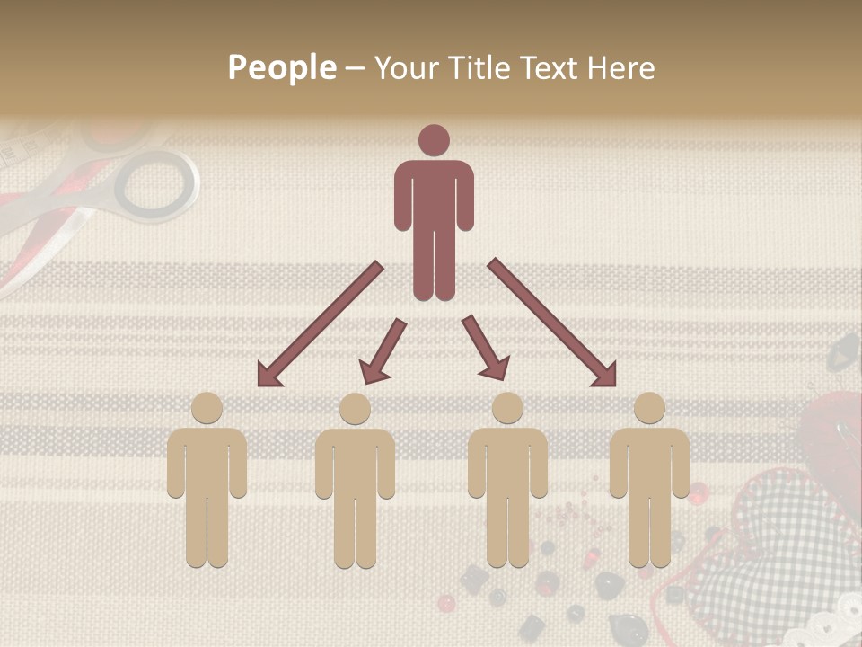 Straight Pin Thread Lace PowerPoint Template