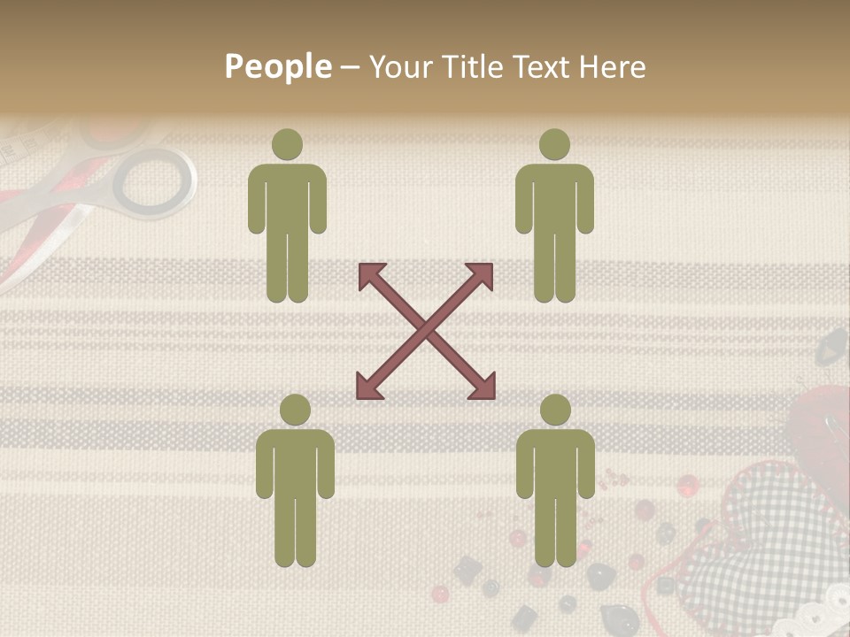 Straight Pin Thread Lace PowerPoint Template