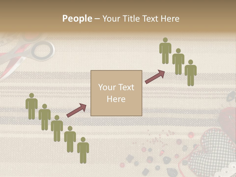 Straight Pin Thread Lace PowerPoint Template