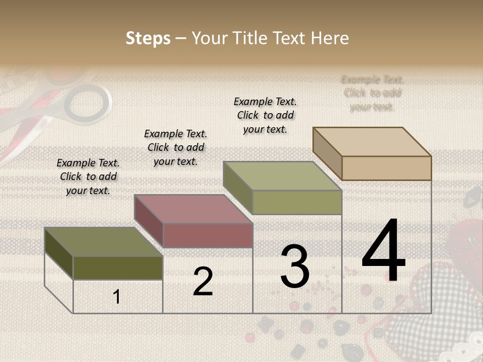Straight Pin Thread Lace PowerPoint Template