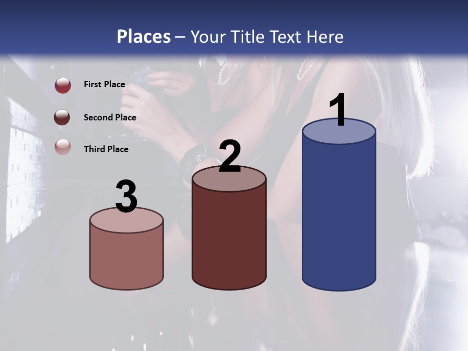 Alcohol Girls Beauty PowerPoint Template