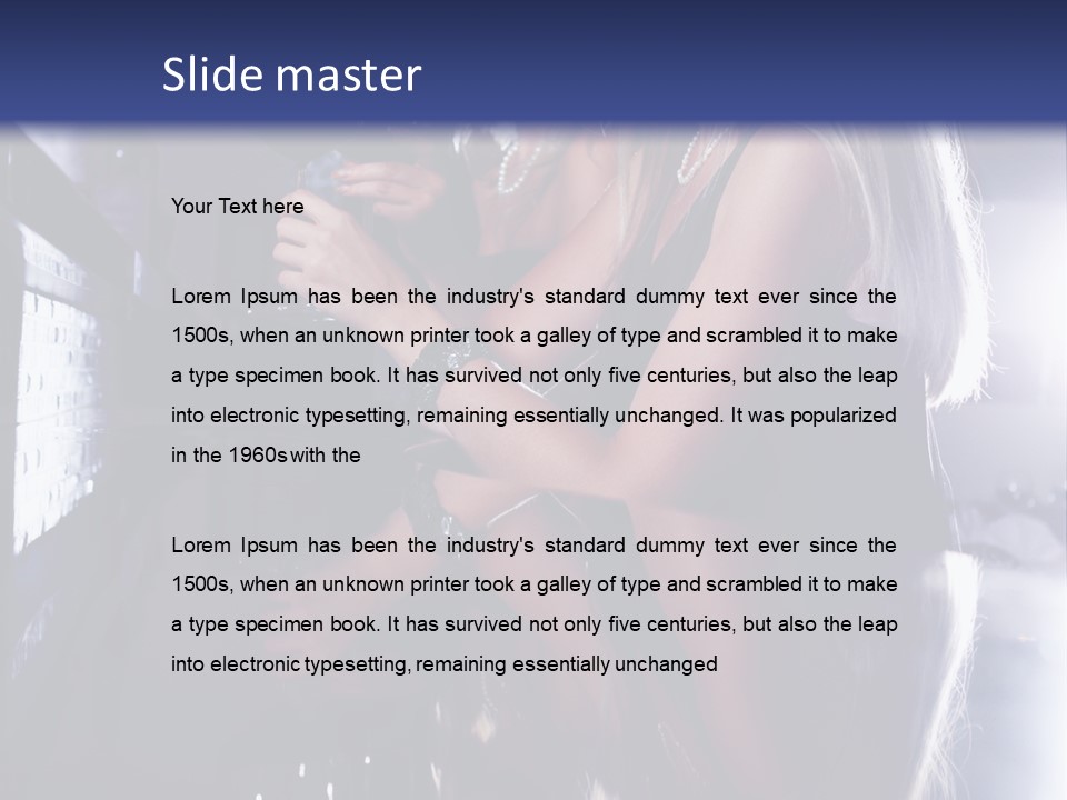 Alcohol Girls Beauty PowerPoint Template