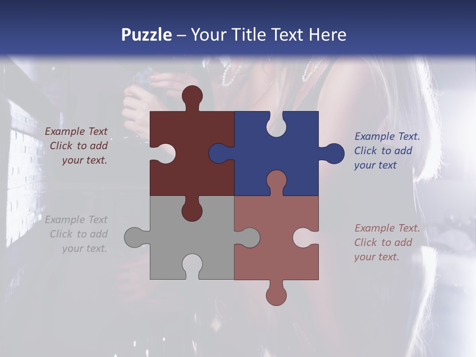 Alcohol Girls Beauty PowerPoint Template