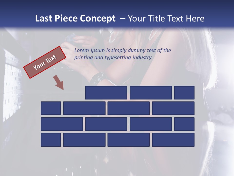 Alcohol Girls Beauty PowerPoint Template
