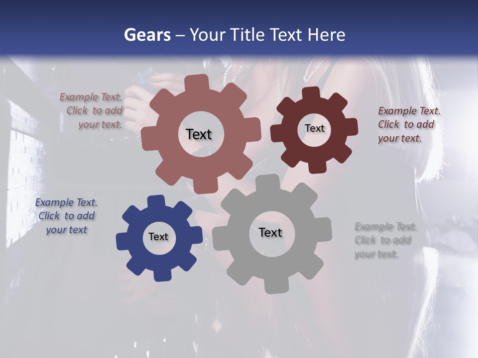 Alcohol Girls Beauty PowerPoint Template