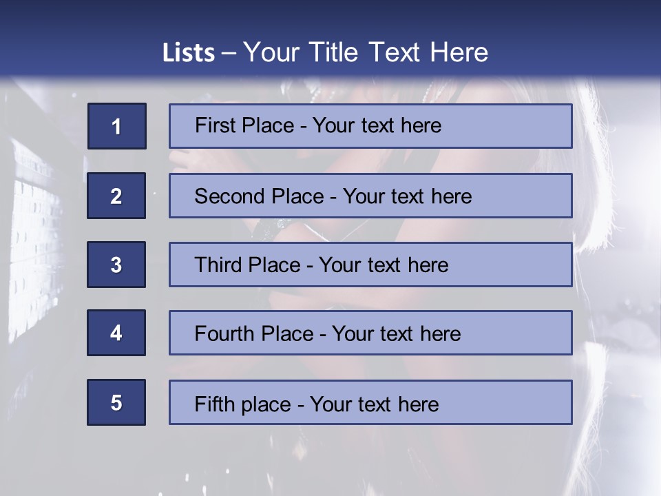 Alcohol Girls Beauty PowerPoint Template