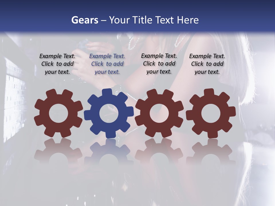 Alcohol Girls Beauty PowerPoint Template