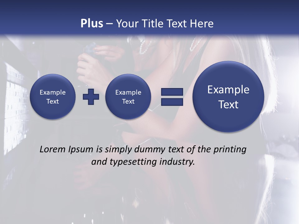 Alcohol Girls Beauty PowerPoint Template