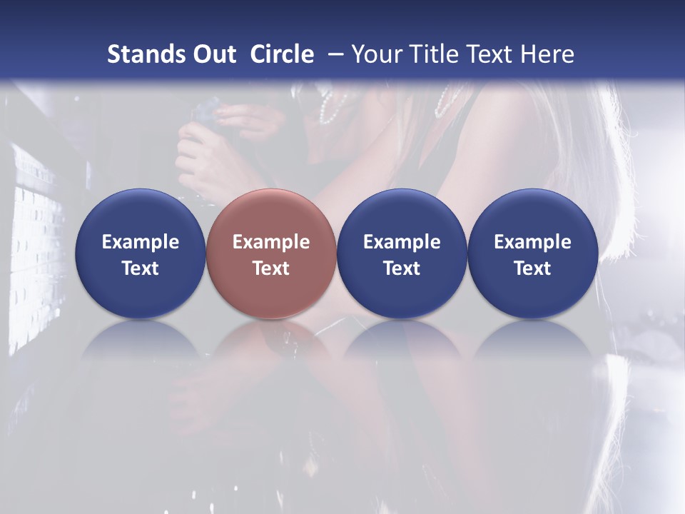 Alcohol Girls Beauty PowerPoint Template