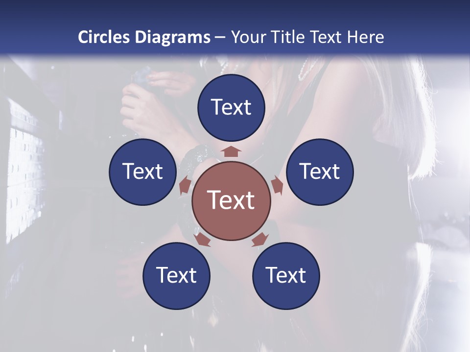 Alcohol Girls Beauty PowerPoint Template