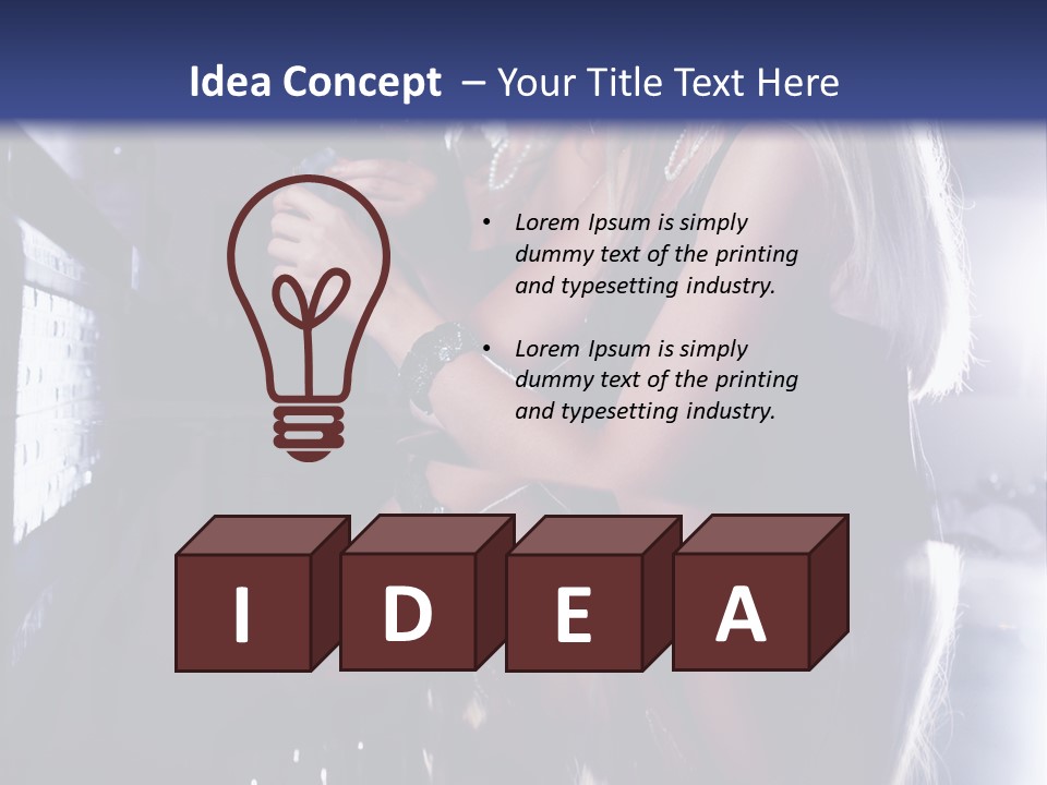 Alcohol Girls Beauty PowerPoint Template