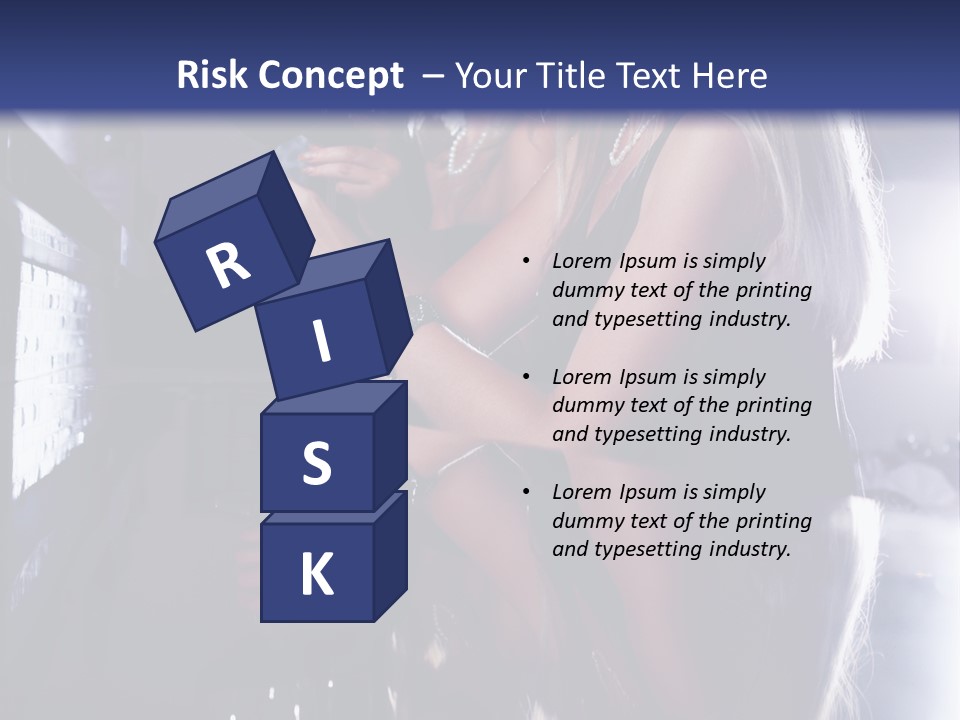 Alcohol Girls Beauty PowerPoint Template