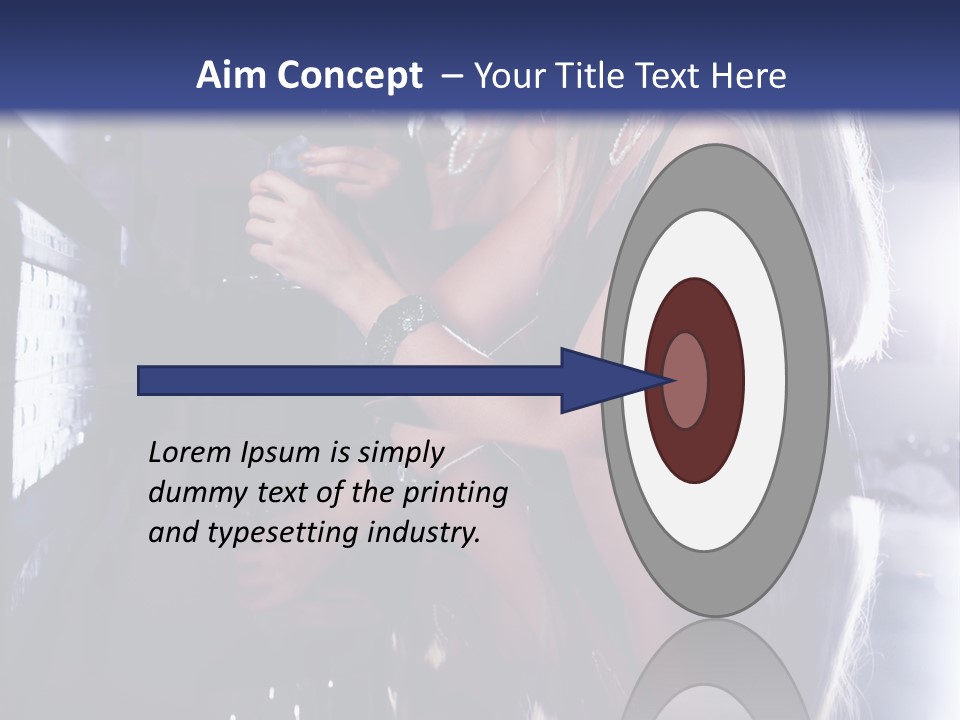 Alcohol Girls Beauty PowerPoint Template