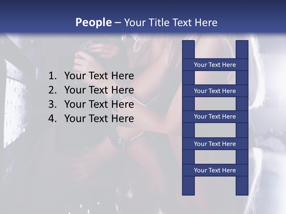 Alcohol Girls Beauty PowerPoint Template