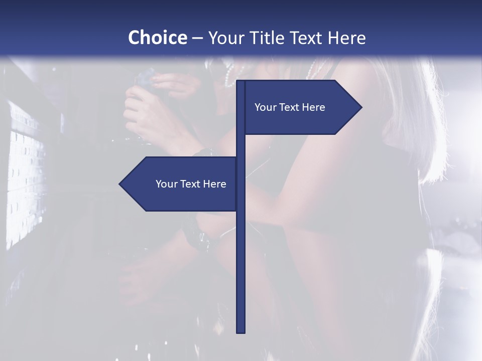 Alcohol Girls Beauty PowerPoint Template