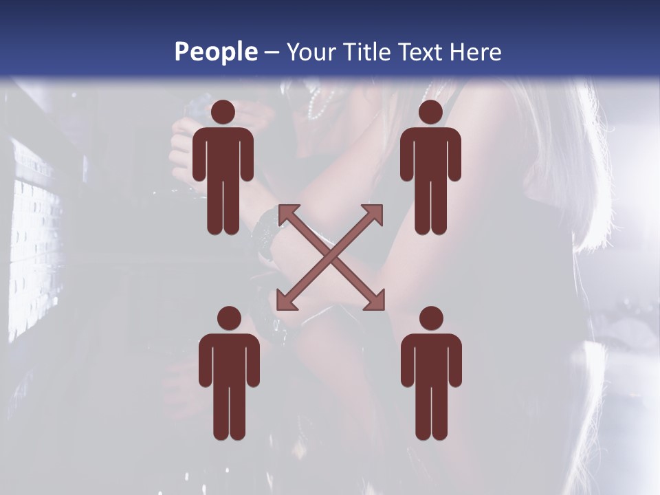 Alcohol Girls Beauty PowerPoint Template