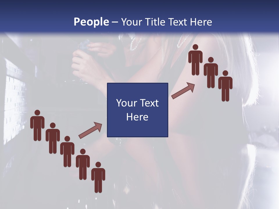 Alcohol Girls Beauty PowerPoint Template