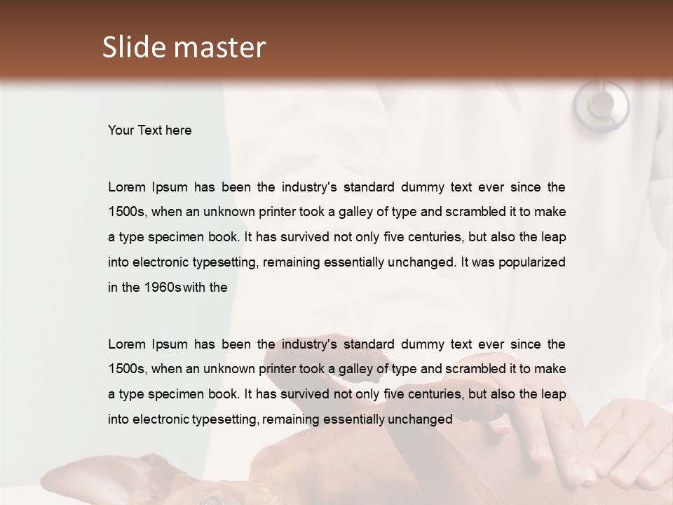 Vet Pet Man PowerPoint Template