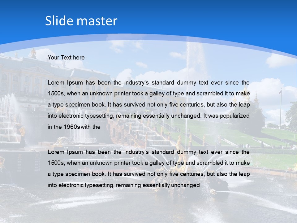 Large Garden Park PowerPoint Template