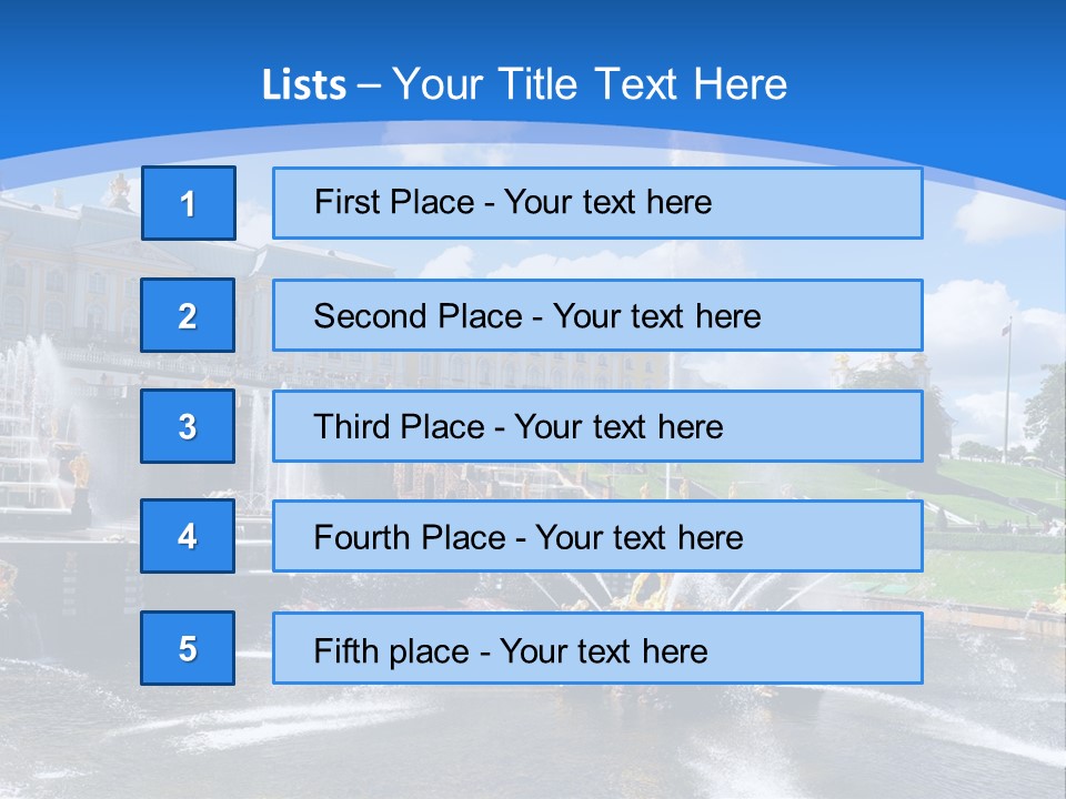 Large Garden Park PowerPoint Template