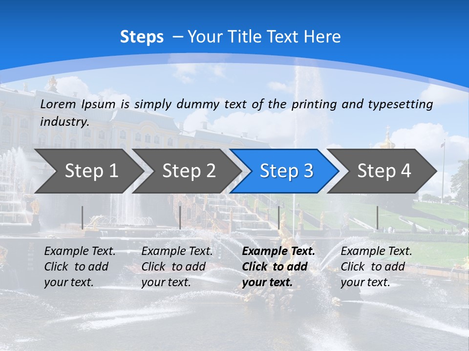 Large Garden Park PowerPoint Template