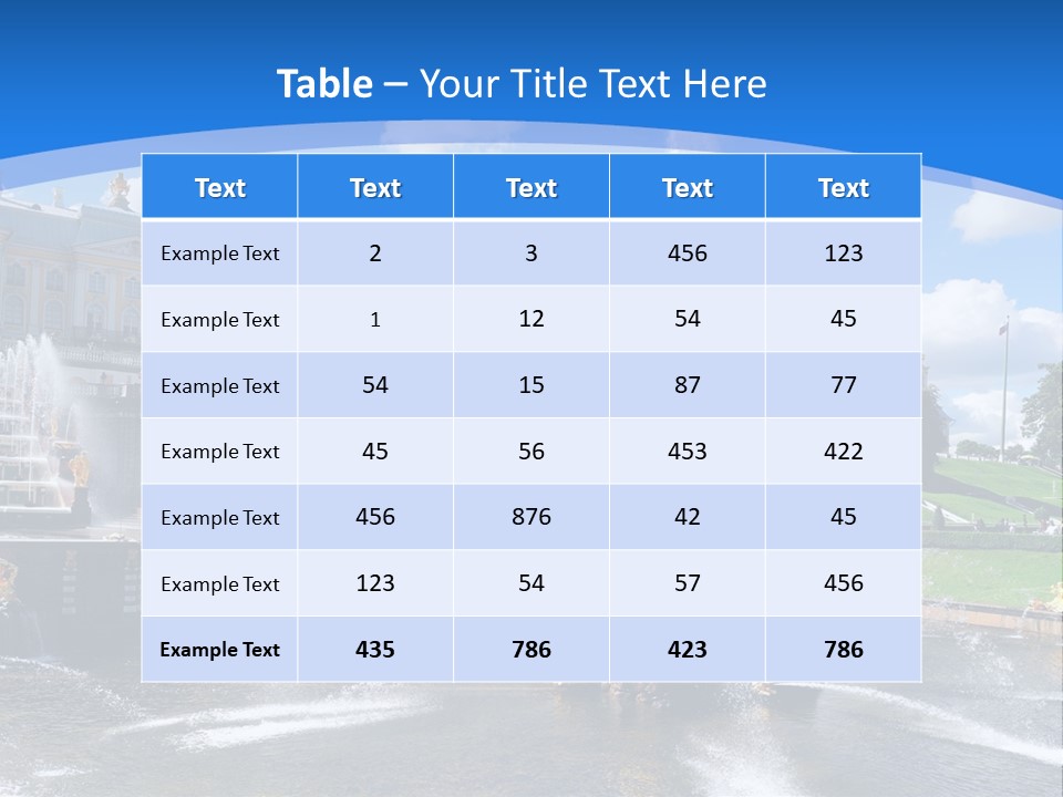 Large Garden Park PowerPoint Template