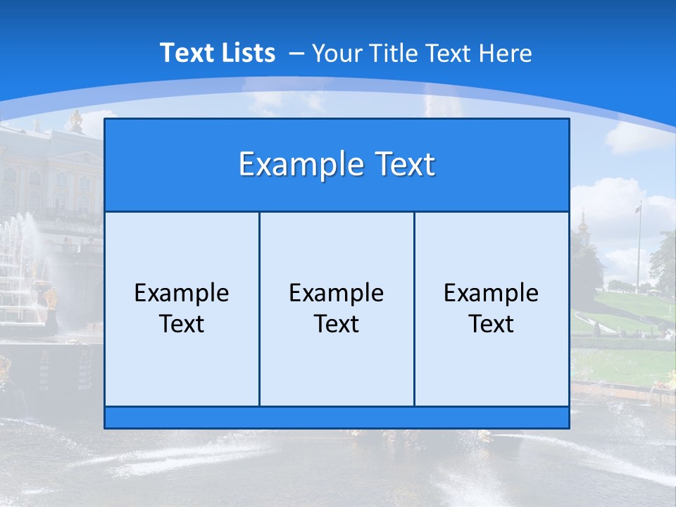 Large Garden Park PowerPoint Template