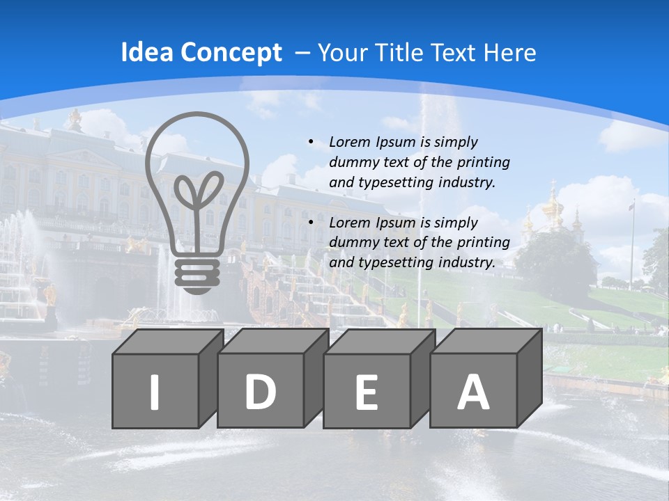 Large Garden Park PowerPoint Template