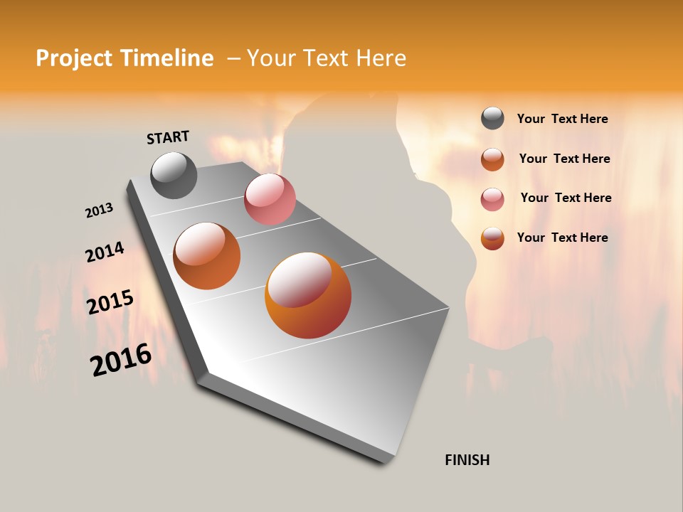 People Chair Together PowerPoint Template