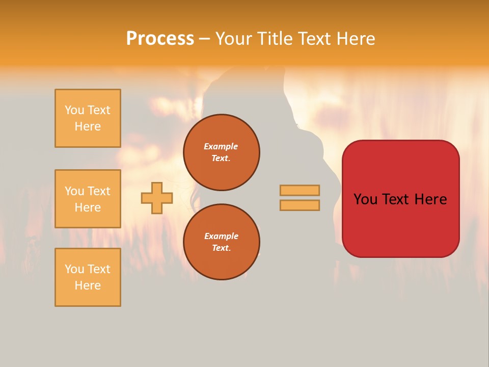 People Chair Together PowerPoint Template