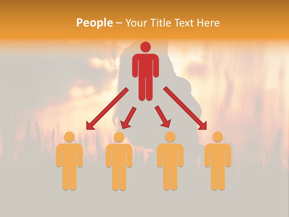 People Chair Together PowerPoint Template