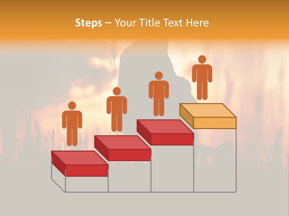 People Chair Together PowerPoint Template