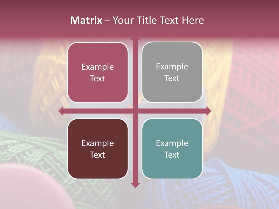 Needle Tangled Hobby PowerPoint Template