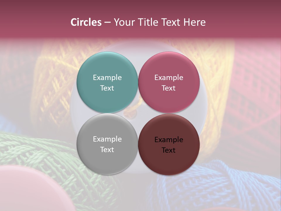 Needle Tangled Hobby PowerPoint Template