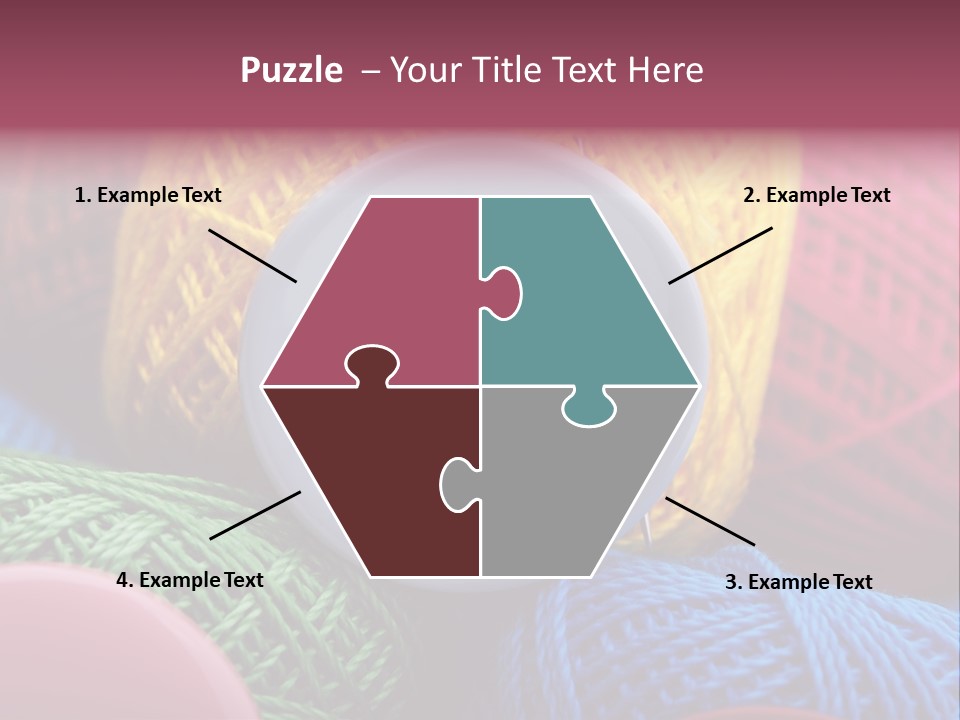 Needle Tangled Hobby PowerPoint Template