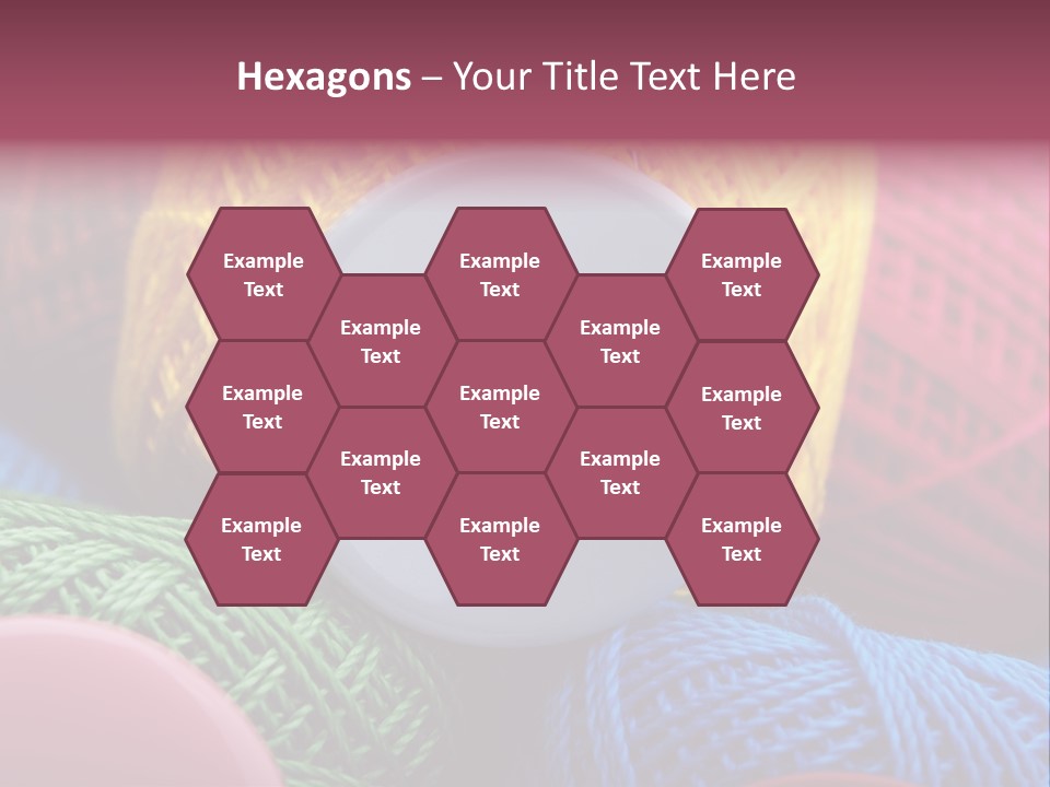 Needle Tangled Hobby PowerPoint Template