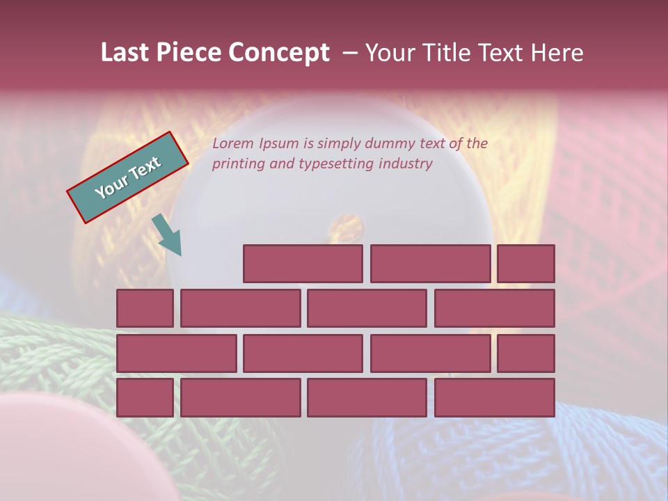 Needle Tangled Hobby PowerPoint Template
