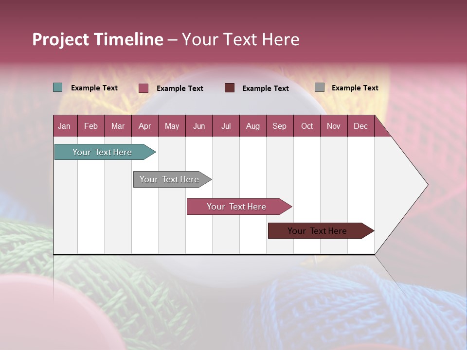 Needle Tangled Hobby PowerPoint Template