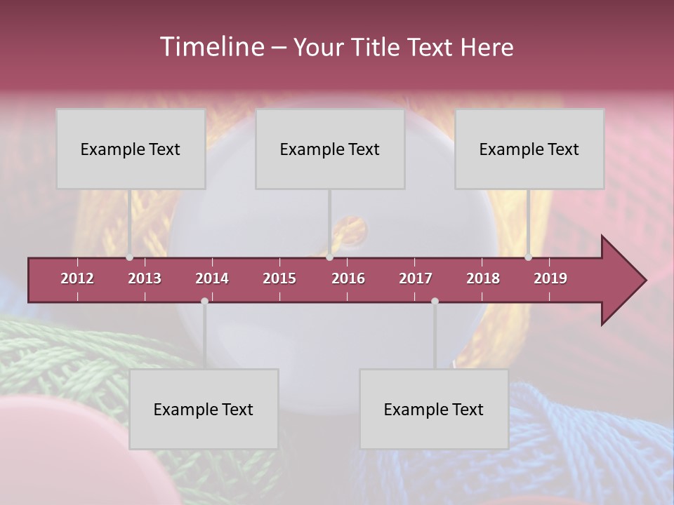 Needle Tangled Hobby PowerPoint Template
