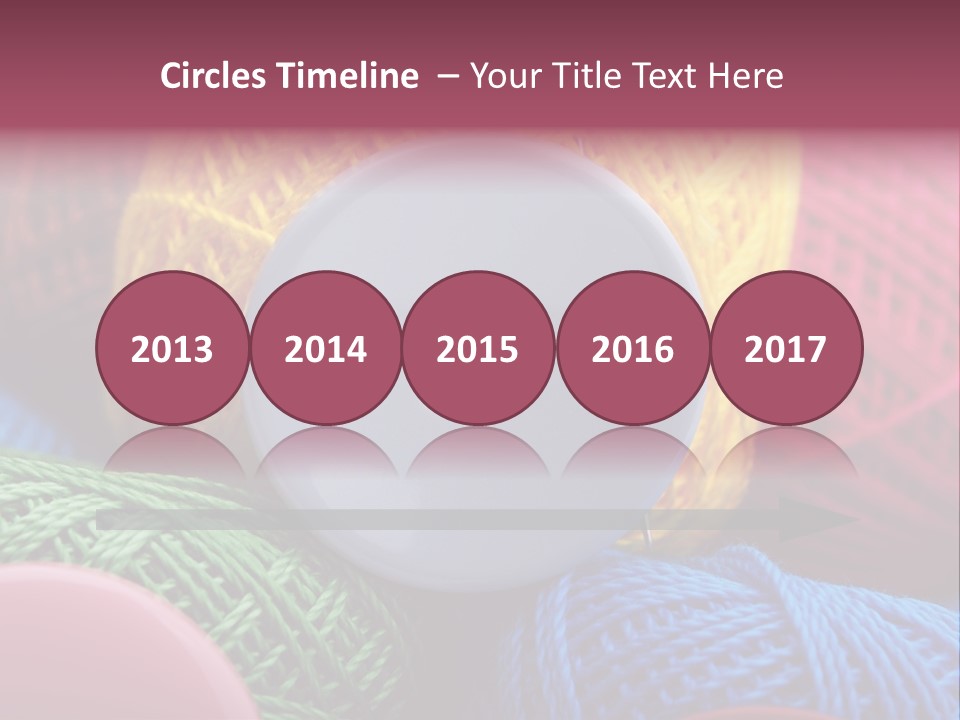 Needle Tangled Hobby PowerPoint Template