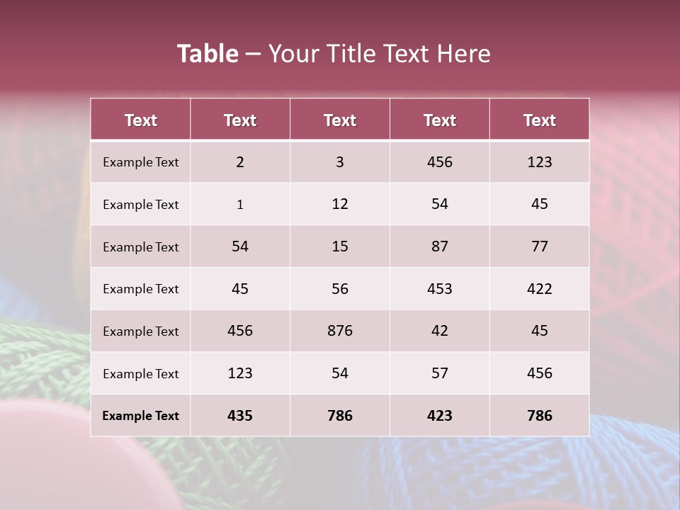 Needle Tangled Hobby PowerPoint Template