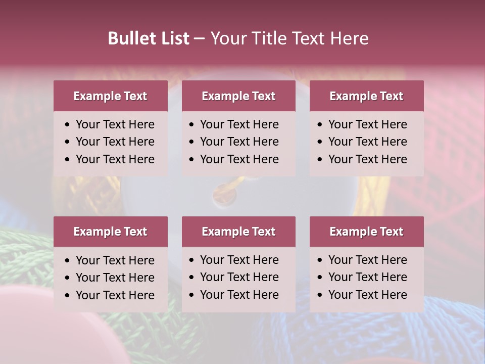 Needle Tangled Hobby PowerPoint Template