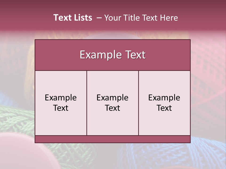 Needle Tangled Hobby PowerPoint Template