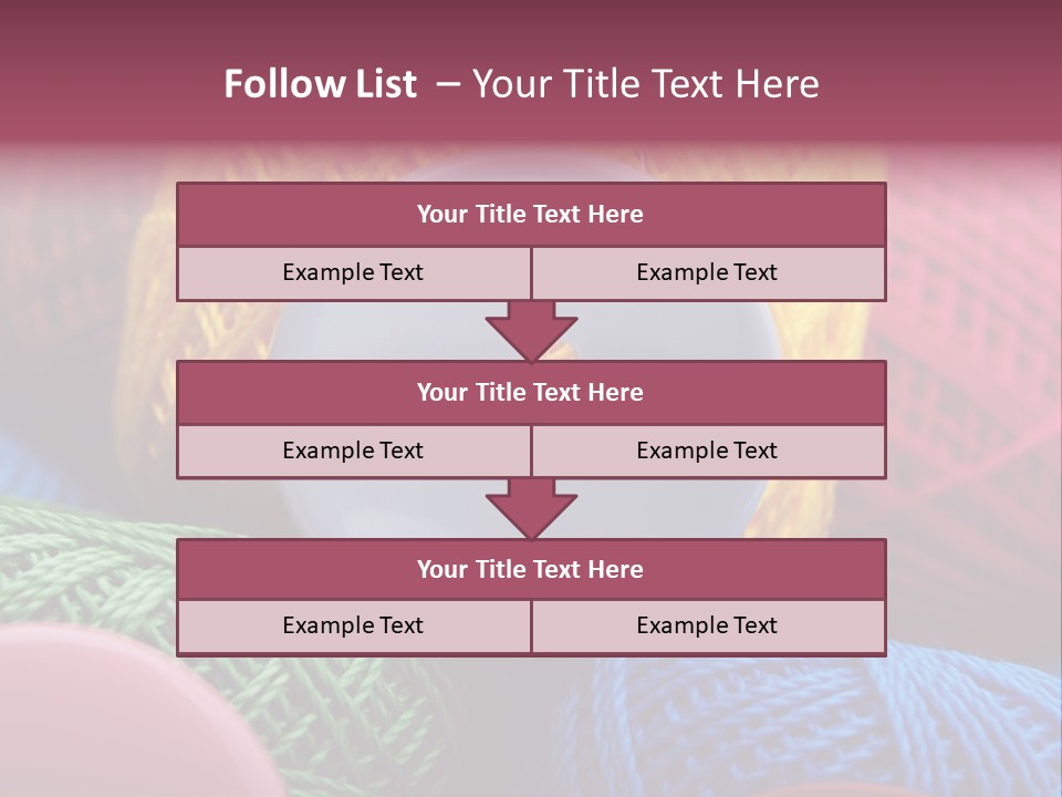 Needle Tangled Hobby PowerPoint Template