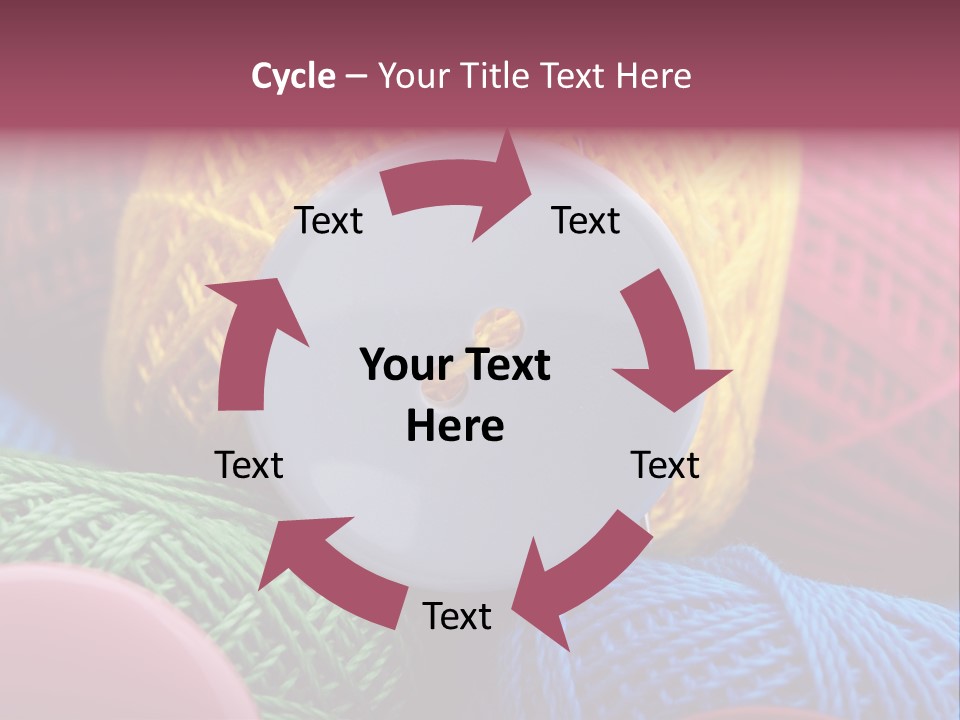 Needle Tangled Hobby PowerPoint Template